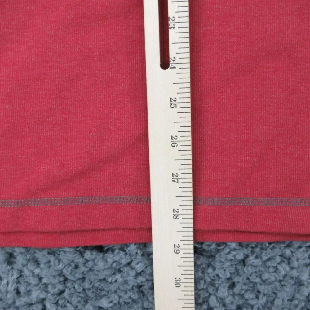 Landway Sweater Mens Extra Large Red Cityluxe Long Sleeve Pullover 1/4 Zip